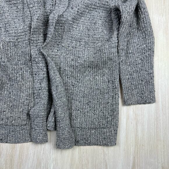Athleta Gray Passage Wool Blend Shawl Collar Front Knit Cardigan Sweater XS - Picture 4 of 15